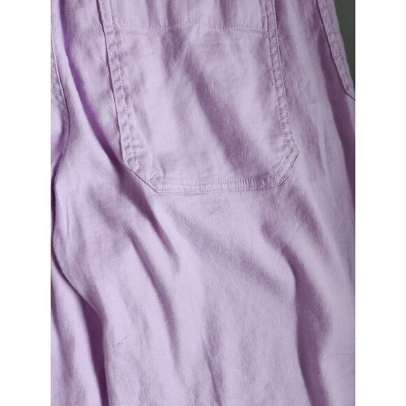 NWT thropologie The Colette Cropped Wide-Leg Linen Pants Sz 30P Lavender 7B408 - Picture 9 of 16